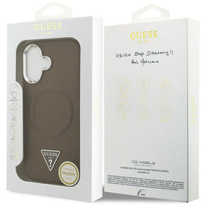 Guess Triangle Logo MagSafe case for iPhone 17 - brown