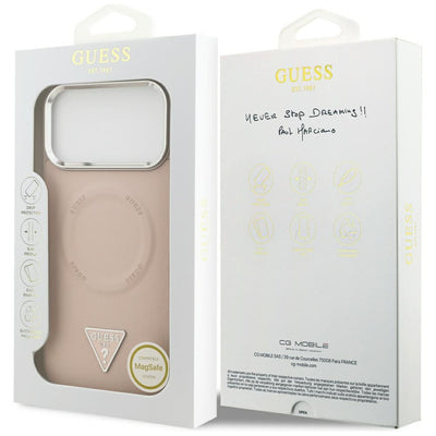 Guess Triangle Logo MagSafe case for iPhone 17 Pro - pink