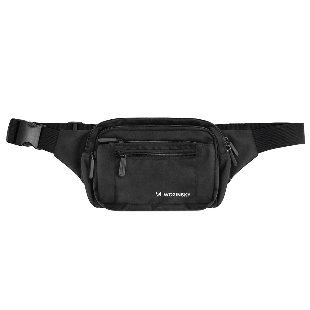 Wozinsky WSB-W1 unisex shoulder bag with adjustable strap, waterproof - black