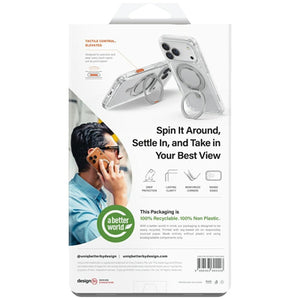 Uniq Swivix Rotating Kickstand 360 Case for iPhone 17 Pro - Black