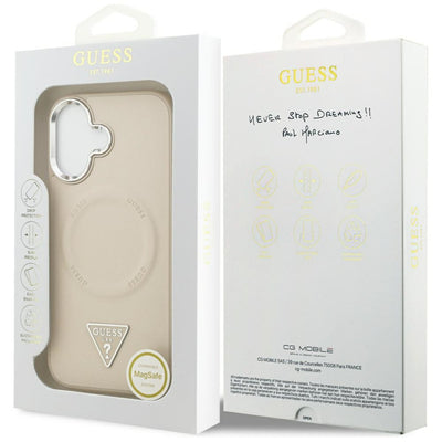 Guess Triangle Logo MagSafe Case for iPhone 17 - Beige