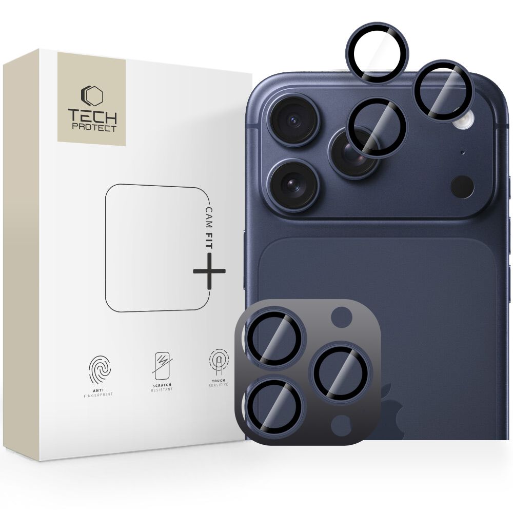 Tech-Protect Camring Fit+ Camera Cover for iPhone 14 Pro / Max / 15 Pro / Max / 16 Pro / Max / 17 Pro / Max