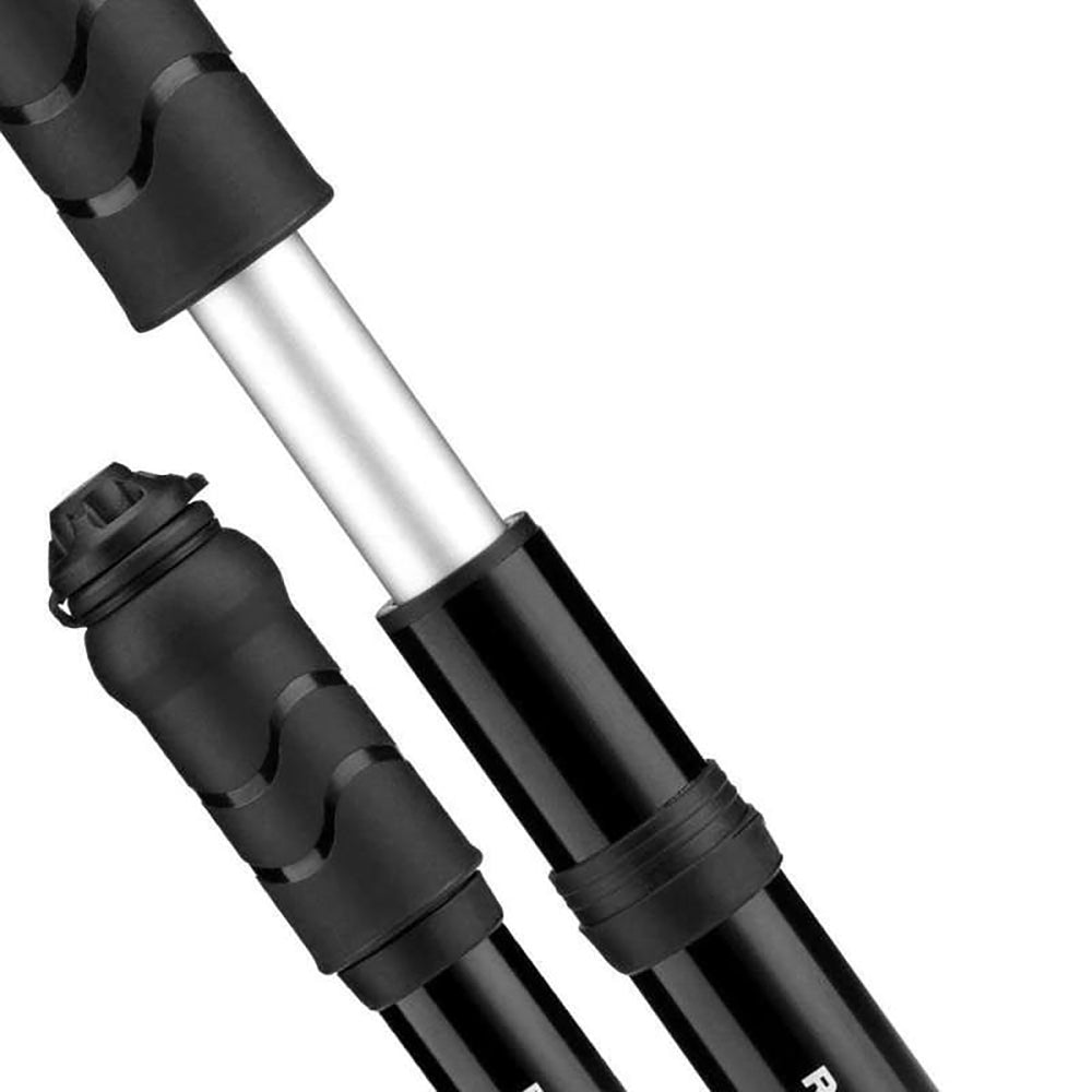 Rockbros 810PCS-HP Mini Hand Bicycle Pump with Presta &amp; Schrader Hose - Black