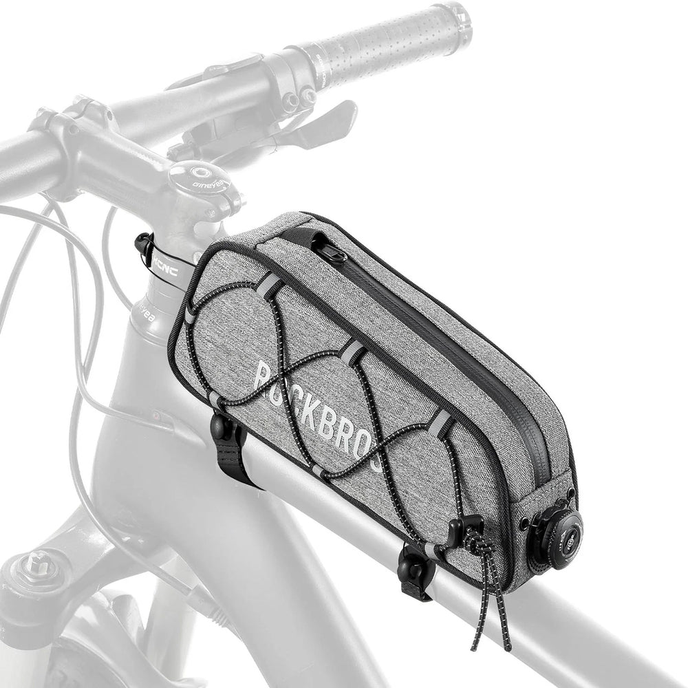 Rockbros 30120045003 ROAD TO SKY bicycle bag for the top frame tube, waterproof, 0.7L - gray