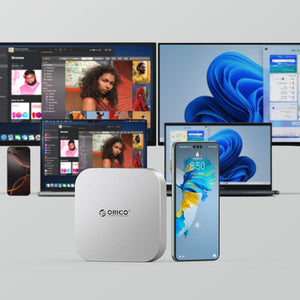 Orico MiniLink 9-in-1 Docking Station with M.2 SSD Hard Drive Bay - Silver