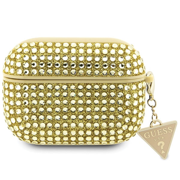 Guess Rhinestone Triangle Case for AirPods Pro 2 (2022/2023) - Gold