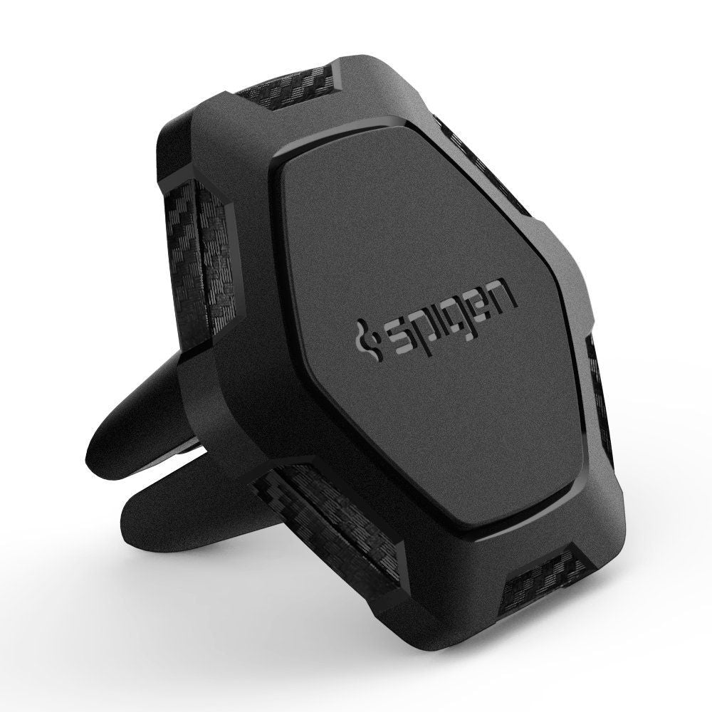 „Spigen QS11“ magnetinis automobilio laikiklis su oro išleidimo anga, juodas