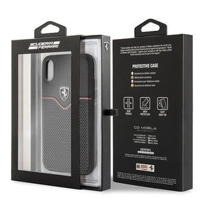 Ferrari Hardcase FEOVEHCI65BK iPhone Xs Max black/black Off Track Victory