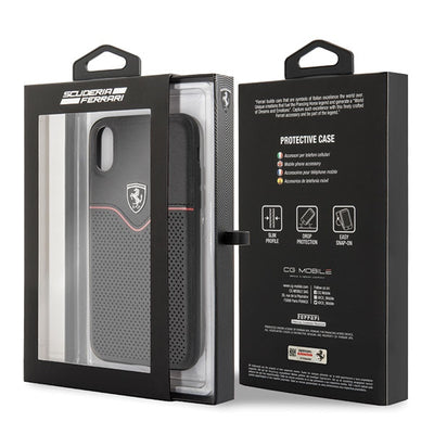 Ferrari Hardcase FEOVEHCI65BK iPhone Xs Max black/black Off Track Victory
