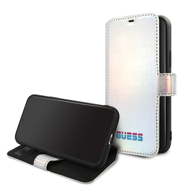 Guess GUFLBKN58BLD iPhone 11 Pro silver/silver book Iridescent