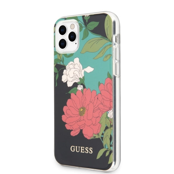 Guess GUHCN58IMLFL01 iPhone 11 Pro black/black N°1 Flower Collection