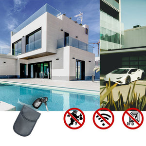 Anti-theft case for car keys blocking radio waves Keyless Faraday Box cover Faraday cage 14 cm with 10 cm black