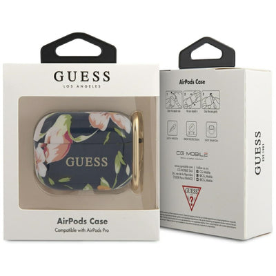 Guess GUACAPTPUBKFL03 AirPods Pro cover blue/blue N.3 Flower Collection