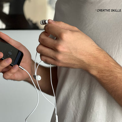 Dudao in-ear headphones headset with remote control and microphone 3.5 mm mini jack white (X10 Pro white)