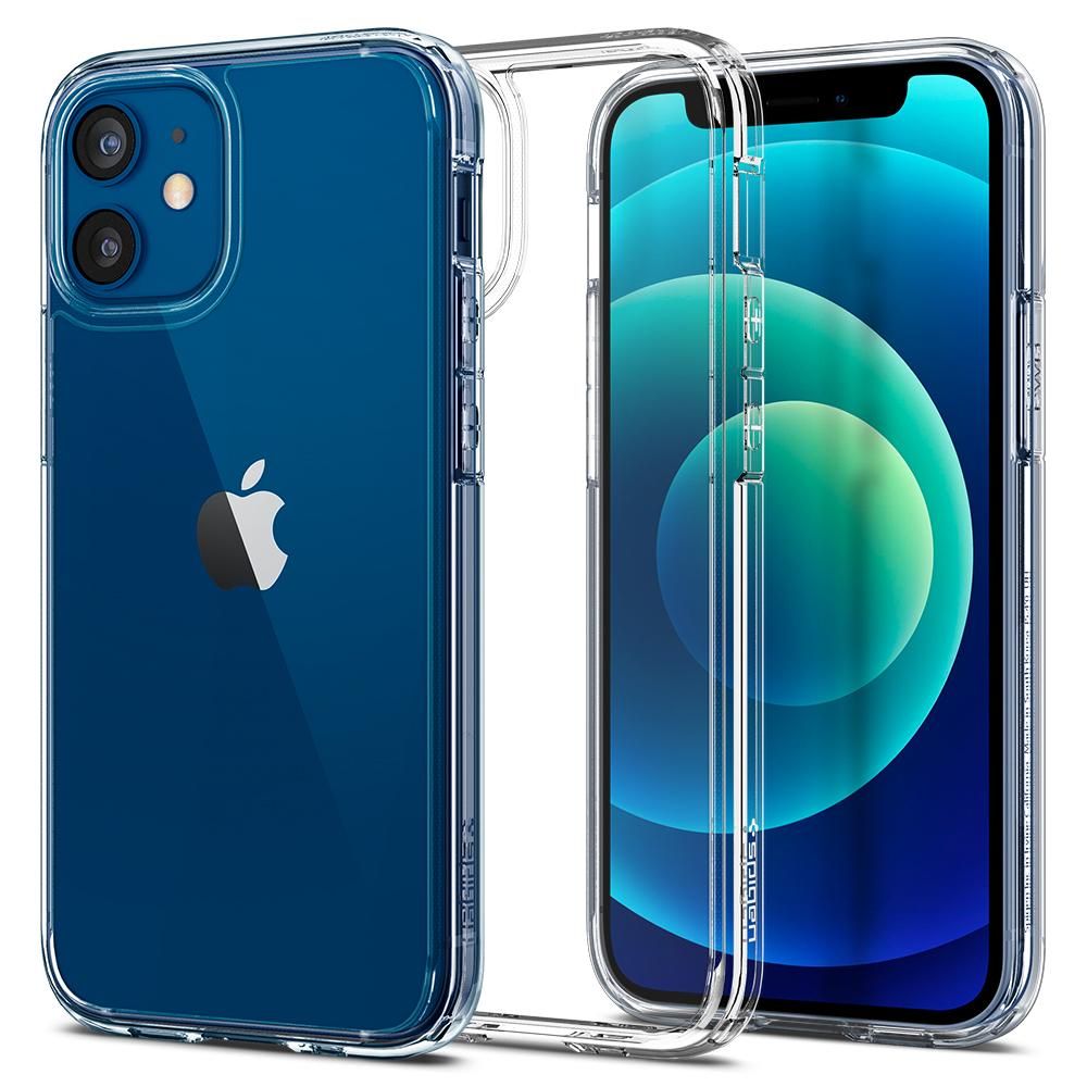 „Spigen Ultra Hybrid“ dėklas, skirtas „iPhone 12 mini“ – skaidrus