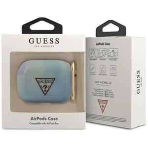 Guess GUACAPTPUMCGC02 AirPods Pro cover blue/blue Tie &amp; Dye Collection