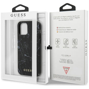Guess Marble Case for iPhone 12 mini - Black