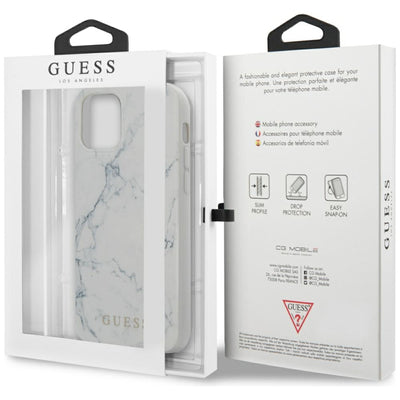 Guess GUHCP12LPCUMAWH iPhone 12 Pro Max 6,7"  biały/white hardcase Marble
