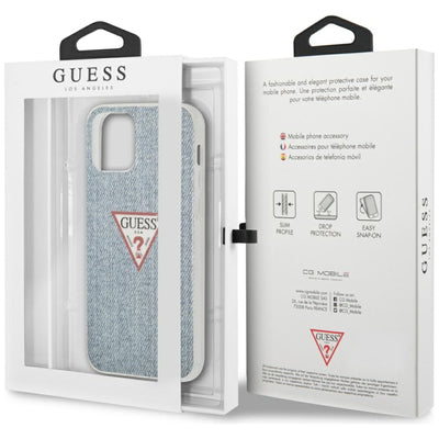 Guess GUHCP12MPCUJULLB iPhone 12/12 Pro 6.1" blue/light blue hardcase Jeans Collection