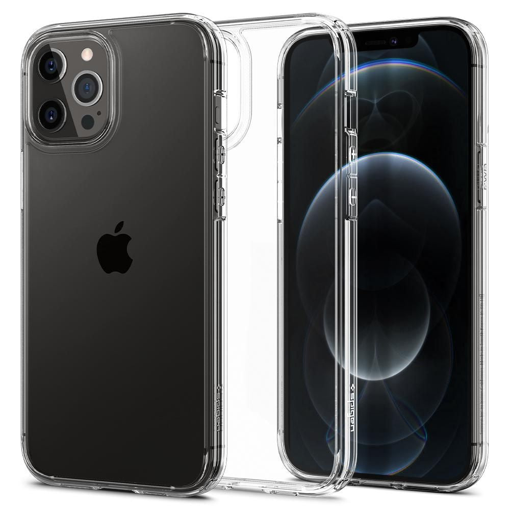 „Spigen Ultra Hybrid“ dėklas, skirtas „iPhone 12“ / „iPhone 12 Pro“ – skaidrus