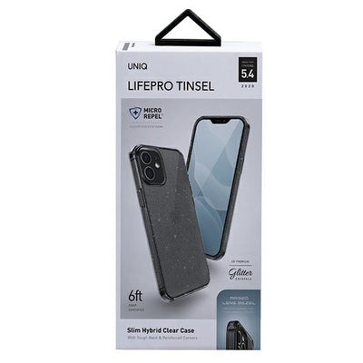 Uniq LifePro Tinsel case for iPhone 12 mini - black