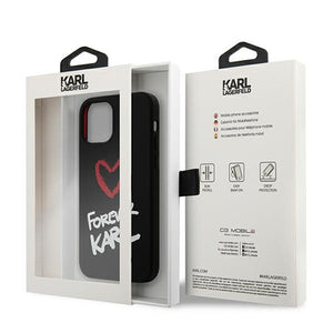 Karl Lagerfeld Silicone Forever Karl Case for iPhone 12 mini 5.4" - black