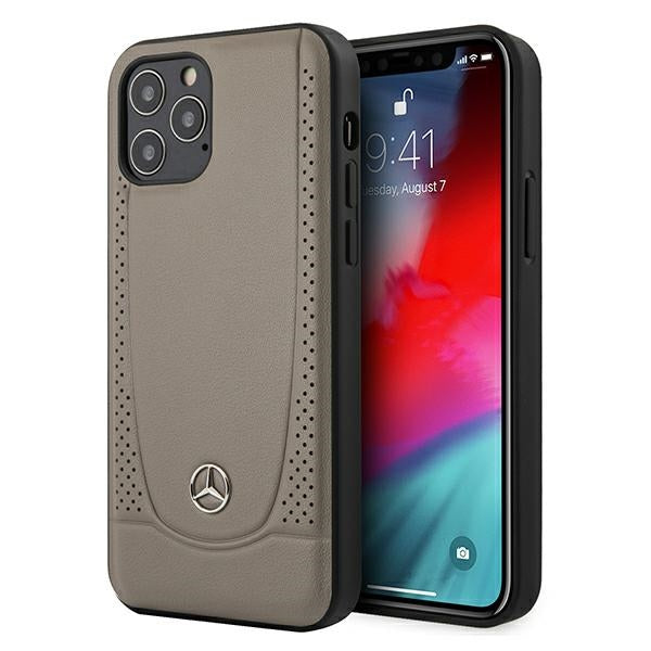 Mercedes MEHCP12LARMBR iPhone 12 Pro Max 6,7 colių rudos spalvos kietas dėklas Urban Line