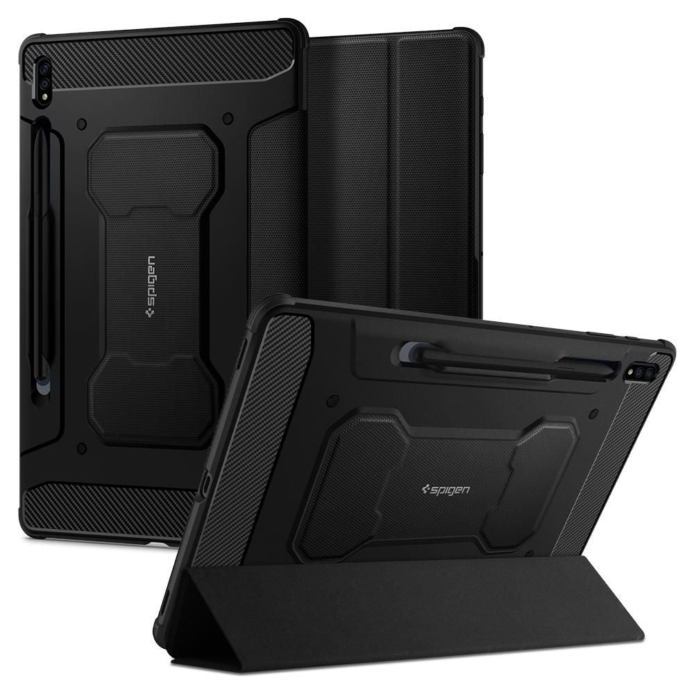 „Spigen Rugged Armor Pro“ dėklas, skirtas „Samsung Galaxy Tab S7 / S8 11“ – juodas