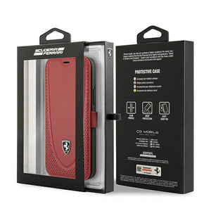 Ferrari FEOGOFLBKP12LRE iPhone 12 Pro Max 6.7" red/red book Off Track Perforated