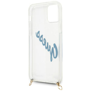 Guess GUHCP12MCRTVSBL iPhone 12/12 Pro 6.1" blue/blue hardcase Script Vintage