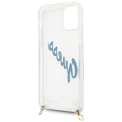 Guess GUHCP12MCRTVSBL iPhone 12/12 Pro 6.1" blue/blue hardcase Script Vintage