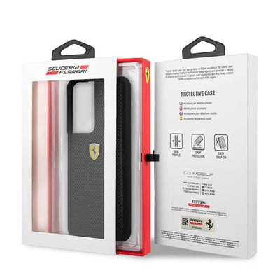 Ferrari FESPEHCS21LBK S21 Ultra G996 black/black hardcase On Track Perforated