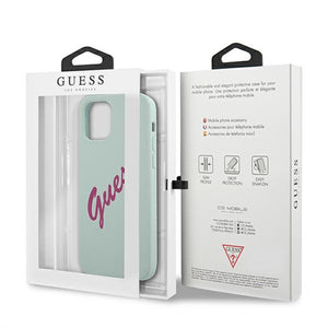 Guess GUHCP12MLSVSBF iPhone 12/12 Pro 6.1" blue fuchsia/blue fuschia hardcase Silicone Vintage