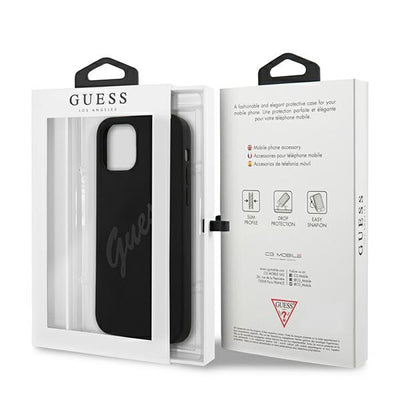 Guess GUHCP12SLSVSBK iPhone 12 mini 5.4" black/black hardcase Script Vintage