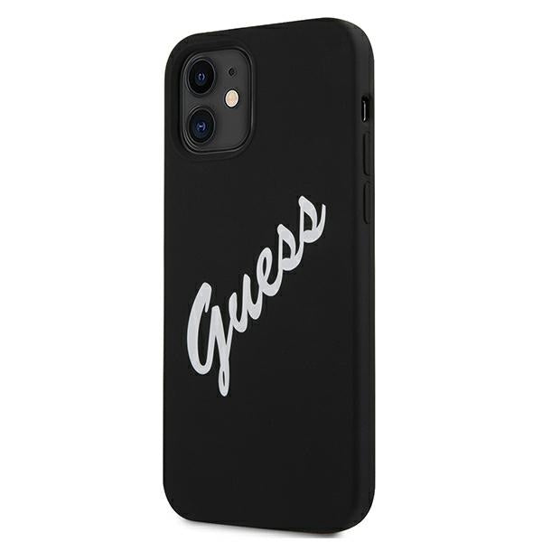 Guess GUHCP12SLSVSBW iPhone 12 mini 5.4" black and white hardcase Silicone Vintage