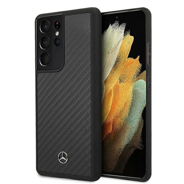 „Mercedes Dynamic Line“ dėklas, skirtas „Samsung Galaxy S21 Ultra“ – juodas