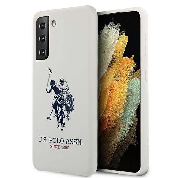 US Polo USHCS21SSLHRWH S21 G991 dvispalvis/baltas silikoninis logotipas