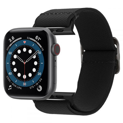 Spigen Fit Lite Strap for Apple Watch 4/5/6/7/8/9/SE/Ultra (42/44/45/49 mm) - Black