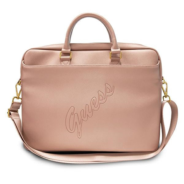 Guess Saffiano Script 16" Laptop Bag
