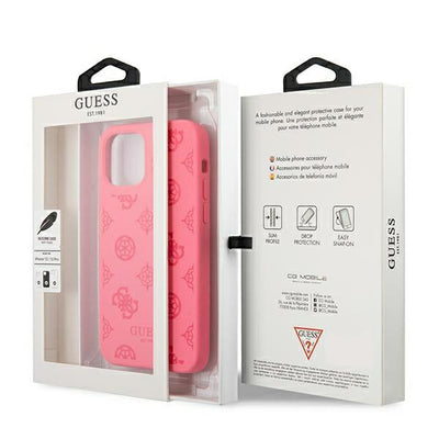 Guess GUHCP12LLSPEFU iPhone 12 Pro Max 6.7" fuchsia/fuchsia hard case Peony Collection