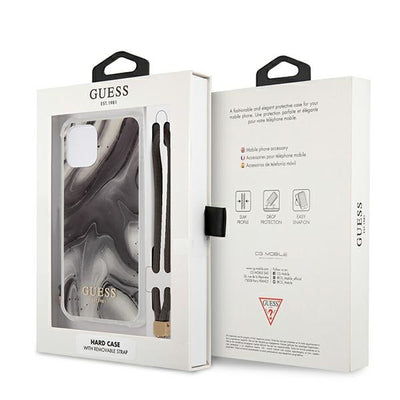 Guess GUHCP12SKSMAGR iPhone 12 mini 5.4" grey/grey hardcase Marble Collection