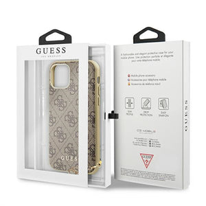 Guess GUHCN61GF4GBR iPhone 11 6.1" / Xr brown/brown hard case 4G Charms Collection