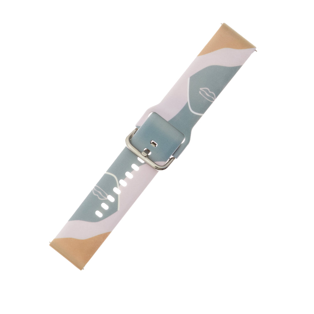 „Strap Moro“ silikoninė apyrankė, skirta „Samsung Galaxy Watch 40 / 41 / 42 / 43 / 44 mm“ laikrodžiui – raštas 17