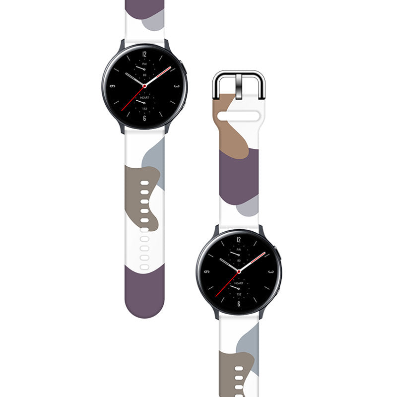 „Strap Moro“ silikoninė apyrankė, skirta „Samsung Galaxy Watch 45 / 46 / 47 mm“ laikrodžiui – 9 modelis