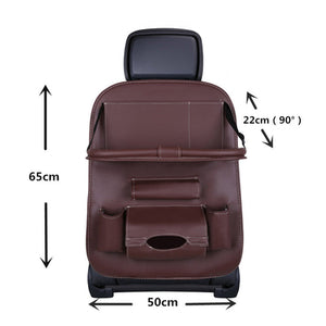 Car seat organizer seat protector seat cover shelf mini car coffee table