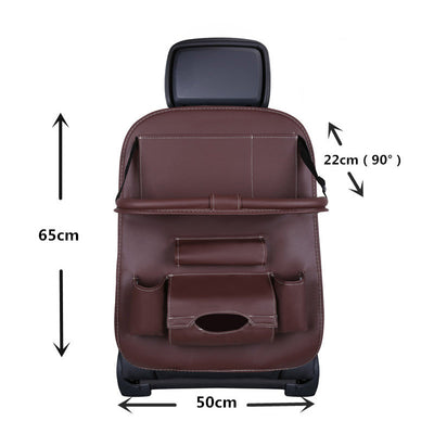 Car seat organizer seat protector seat cover shelf mini car coffee table