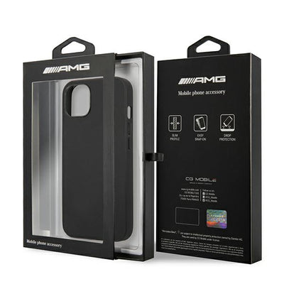 AMG Leather Hot Stamped Case for iPhone 13 mini - Black