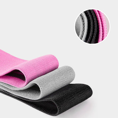 Wozinsky set of 3x fabric bands resistance bands mini band for yoga fitness crossfit exercises (WFB-01)