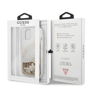 Guess Glitter Charms iPhone 13 mini Case - Gold