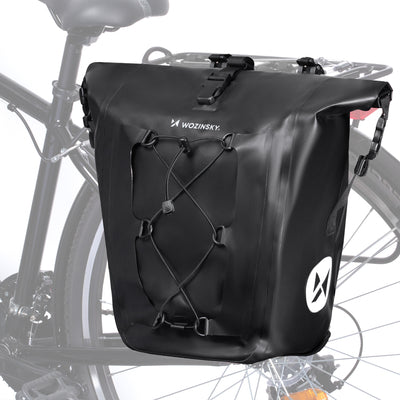 Wozinsky Waterproof Bike Pannier Bag 25L Black (WBB24BK)